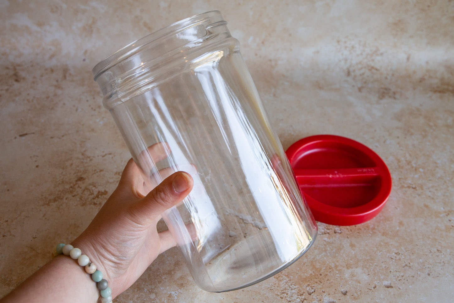 Large Vintage Glass Sweet Jar