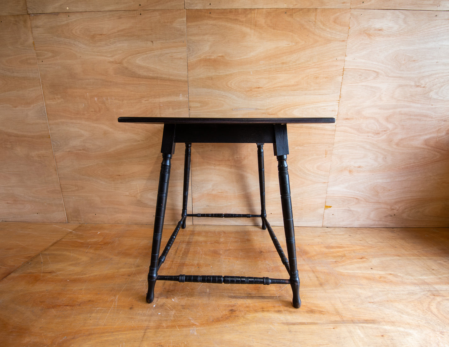 Antique Ebonised Victorian Side Table