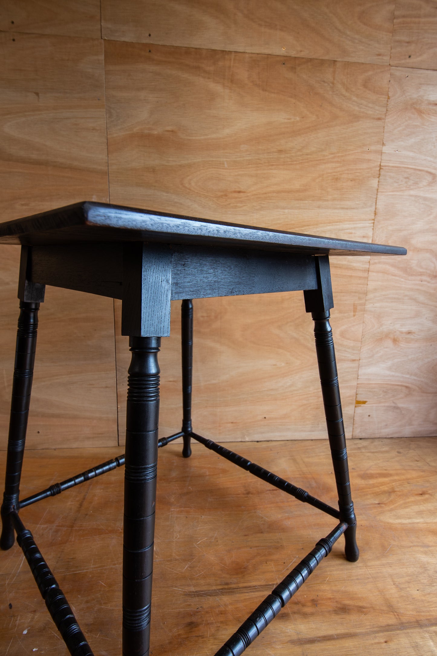 Antique Ebonised Victorian Side Table