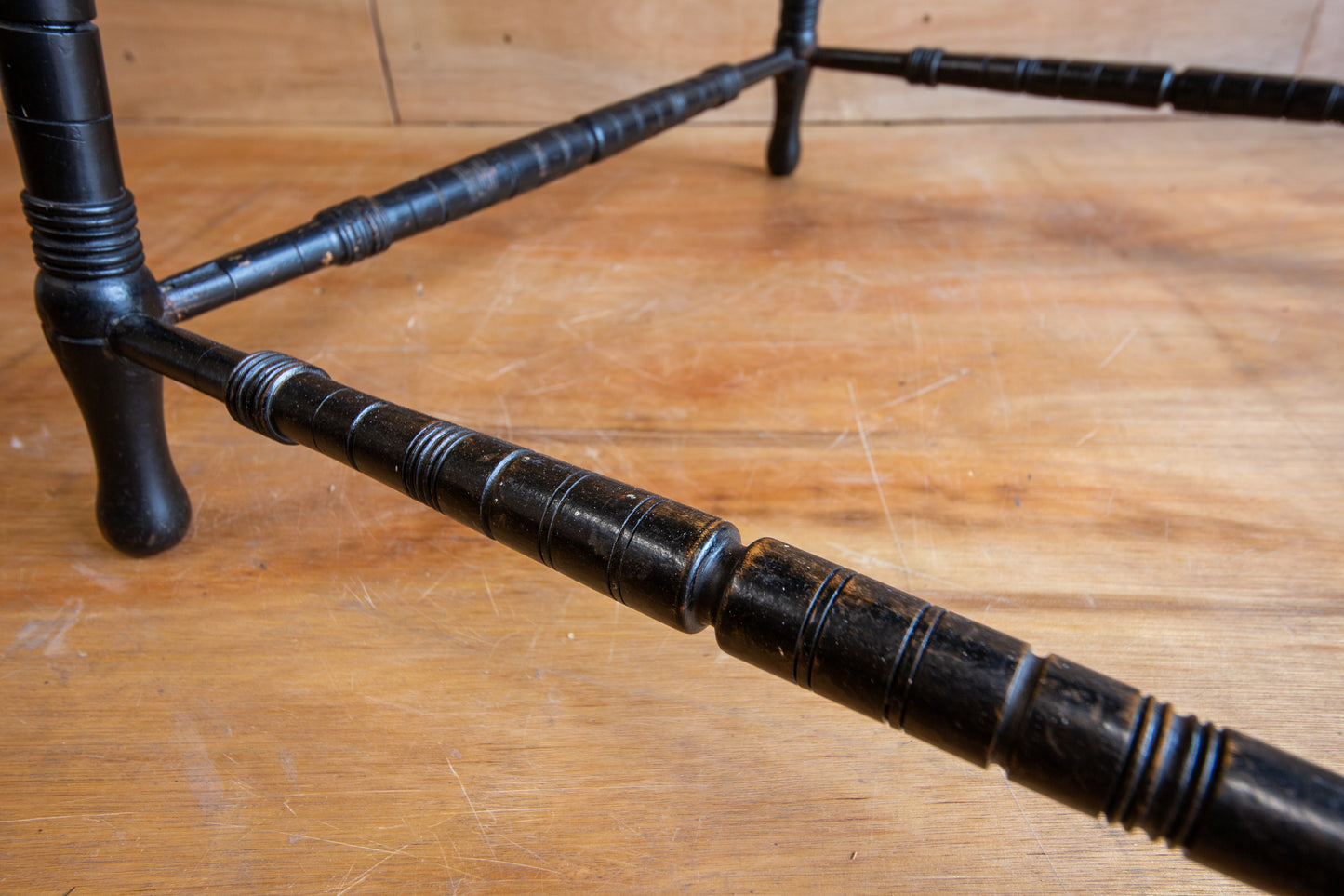 Antique Ebonised Victorian Side Table