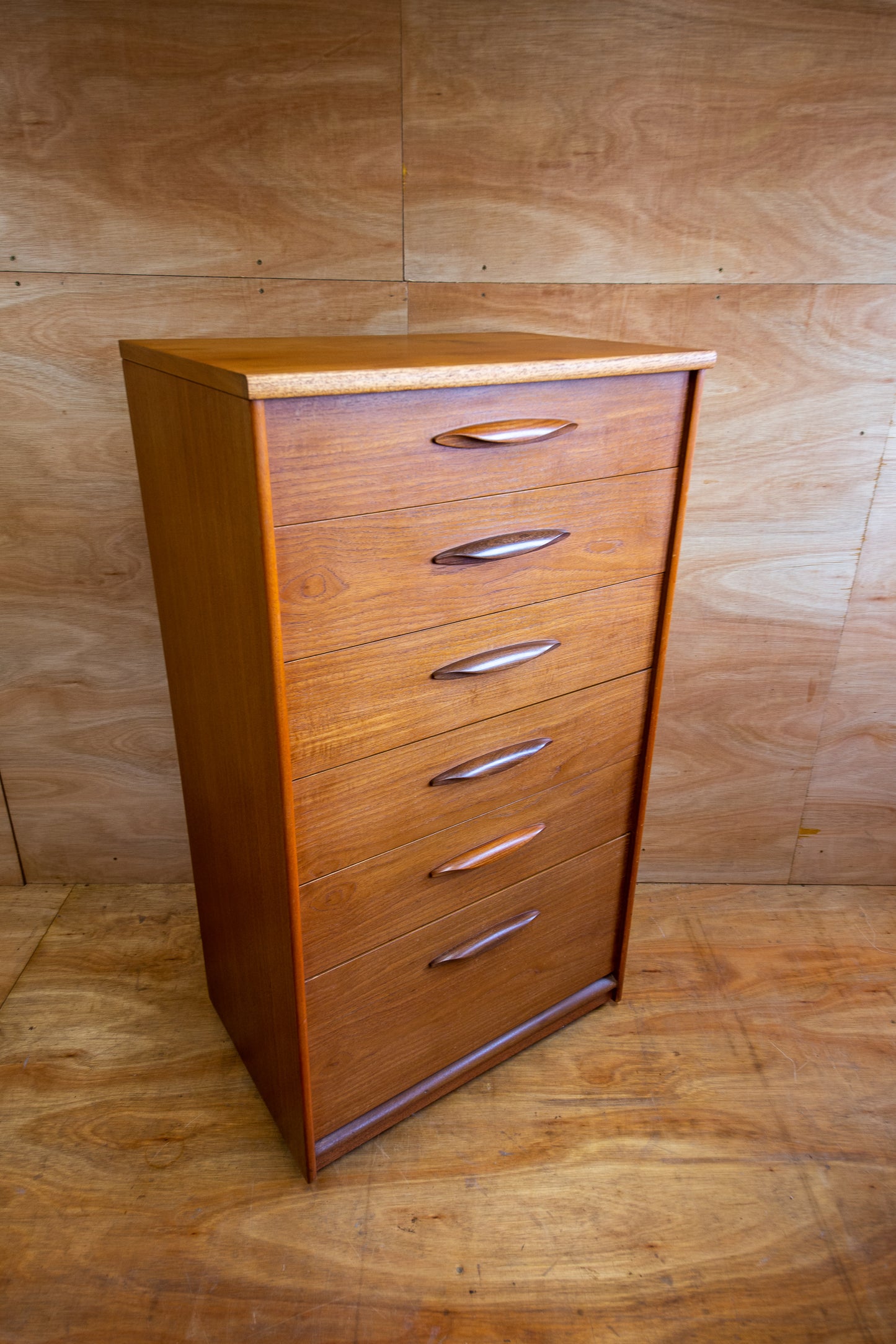 Vintage Austinsuite Teak Tallboy Drawers