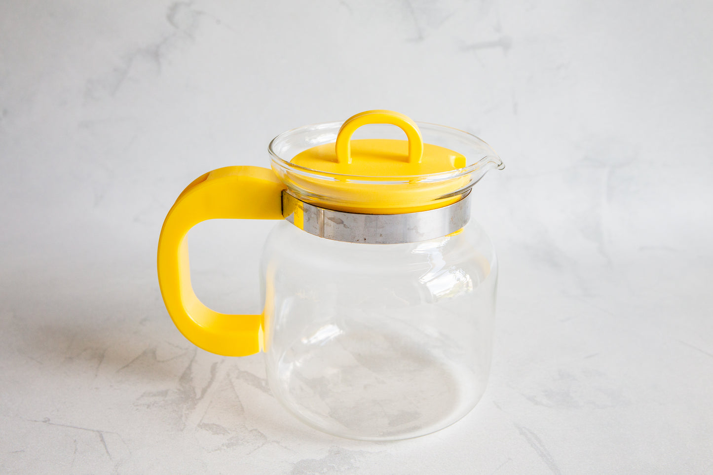 Vintage Yellow Coffee Pot And Cups, Randwyck Coffee Pot, Yellow Randwyck Teapot and Pair of Cups, Maastricht Randwyck Holland TeaPot Set