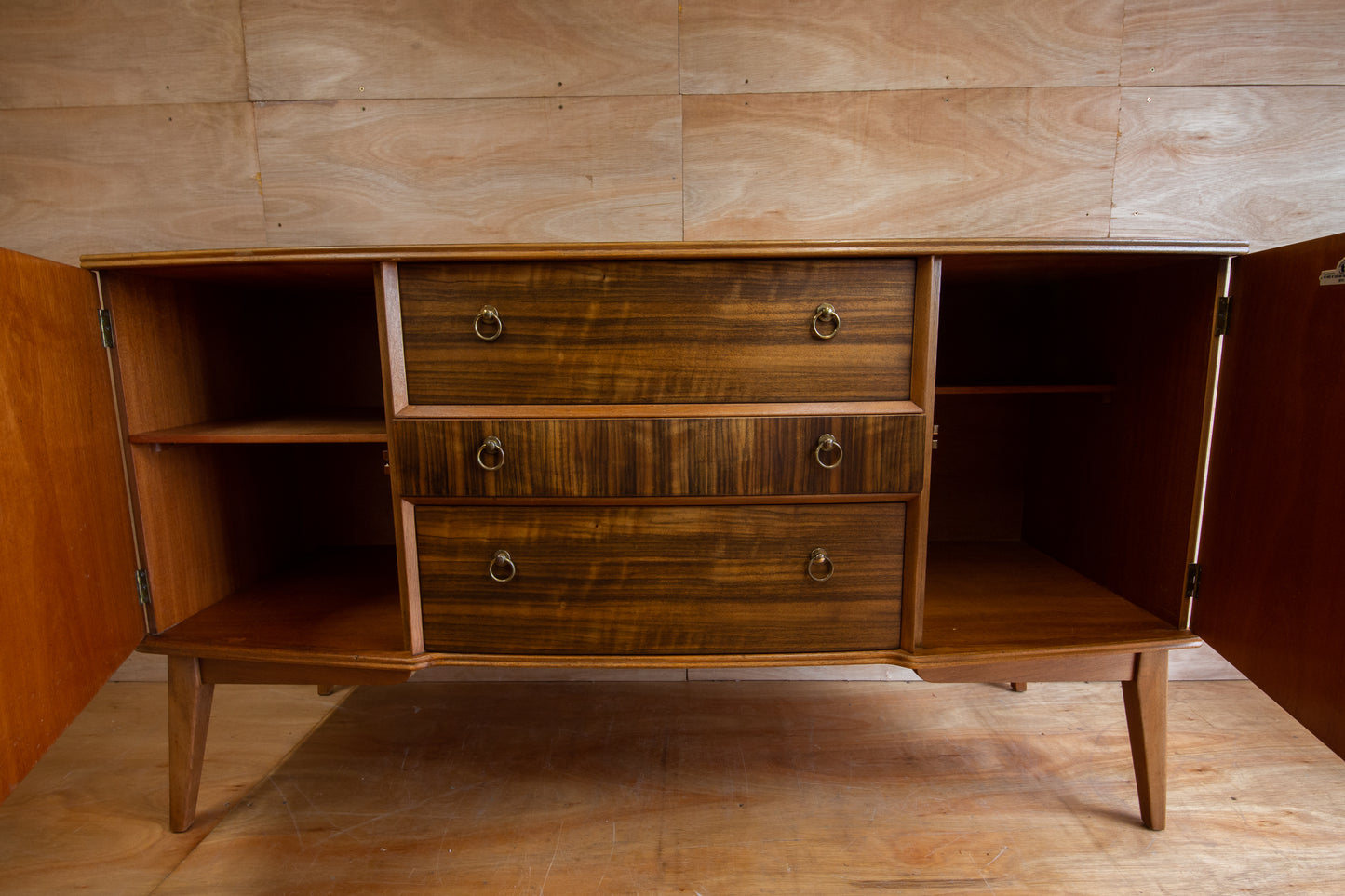 Vintage Walnut Sideboard by Beithcraft