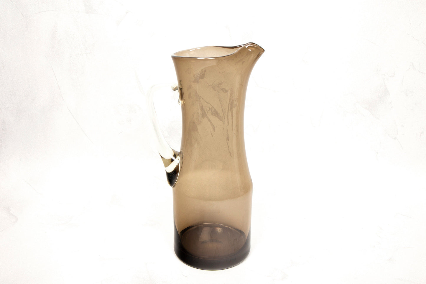 Vintage Handblown Smoked Glass Jug