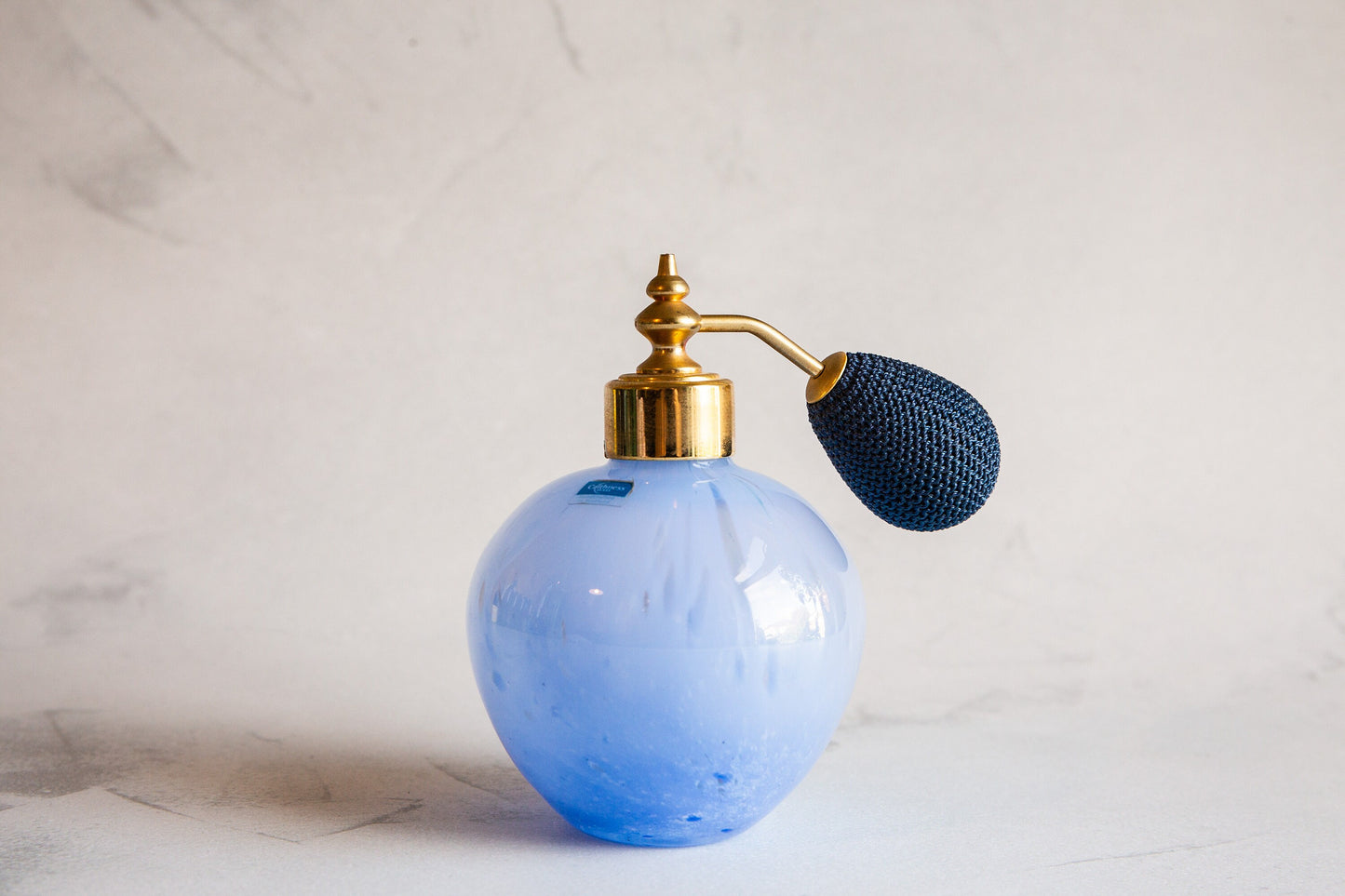 Vintage Caithness Blue Glass Perfume Atomiser