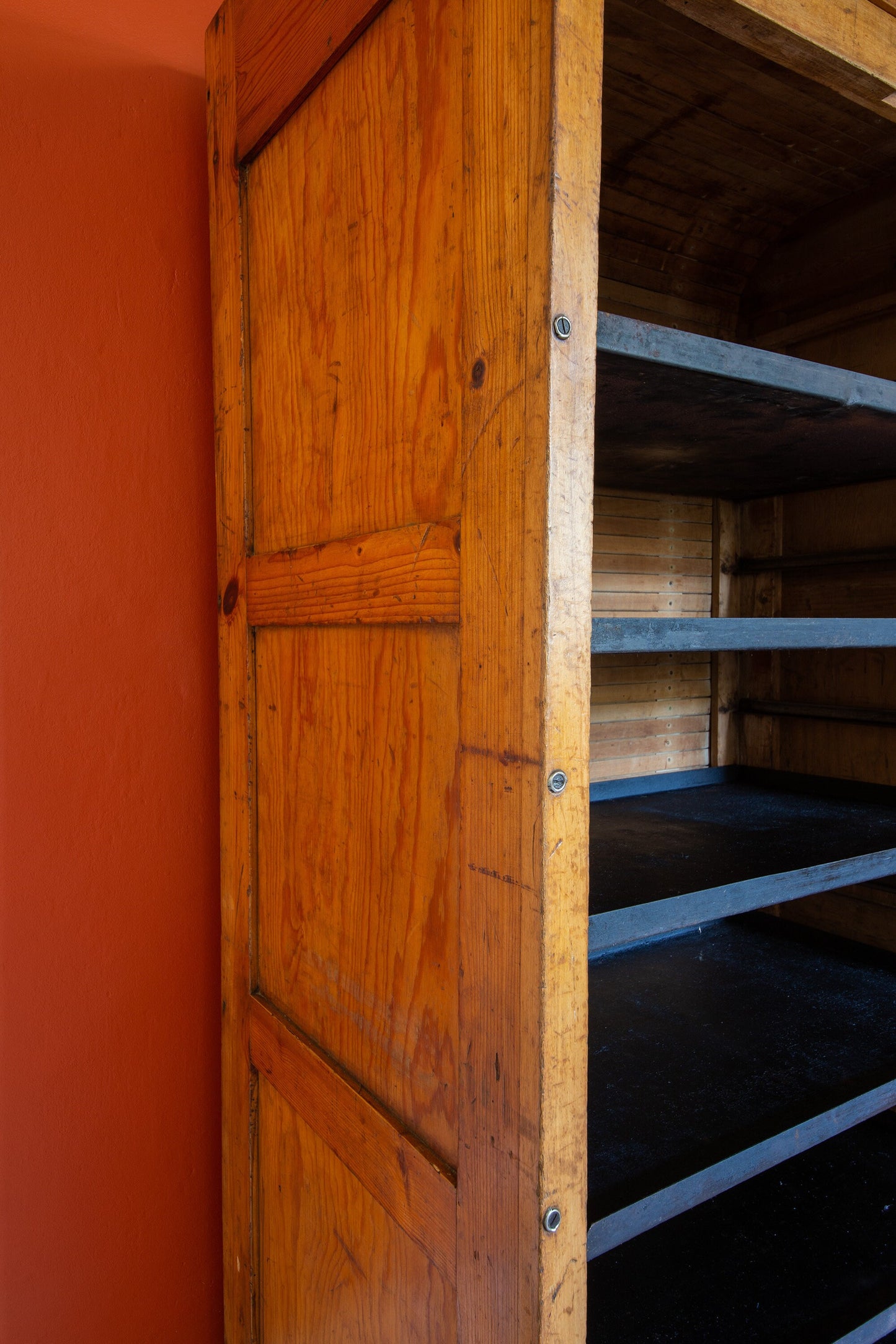 Vintage Tambour Bakers Cabinet